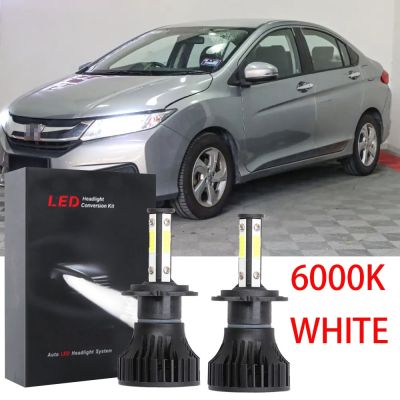 New ชุดหลอดไฟหน้าฮาโลเจน LED 6000K 2016 6000K แบบเปลี่ยน สําหรับ Honda City T9A (ปี 2014-2018)