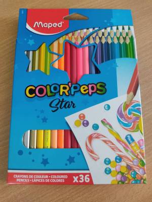 ดินสอสีไม้แท่งสามเหลี่ยม ColorPeps Maped