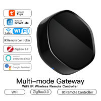 Tuya Smart Home Zigbee 3.0 Multi-Function Gateway Hub ตาข่ายสีฟ้า WiFi IR รีโมทคอนลไร้สายสำหรับ Alexa Smart Life