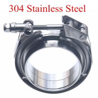 ☼△❉ Stainless Steel V Band Clamp Pipe vband Clamp V-Band Exhaust Clamp Exhaust Flange 2 inch 2.25 quot; 2.5 inch 2.75 quot; 3 inch 63mm 76mm