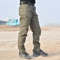 Mens Camouflage Cargo Pants Elastic Multiple Pocket Military Male Trousers Outdoor Joggers Pant Plus Size Tactical Pants Men