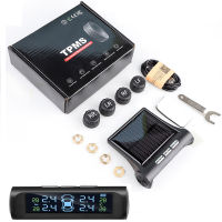 Solar TPMS Tire Pressure Monitoring System Universal Wheel Air Pressure Security Alarm External Sensors Multi Warnning Function