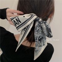 ★New★ Immortal robin retro French silk scarf headband small long narrow thin scarf ins tied hair streamer tied bag