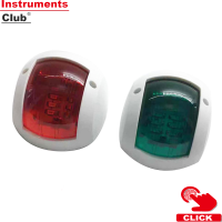 Instruments ไฟนำทาง LED สีแดงและสีเขียวทะเล12V 24V เรือไฟโบว์ไฟสัญญาณเหมาะสำหรับโป๊ะ,Skeeter,เรือไฟฟ้าและ Skiff หนึ่งคู่