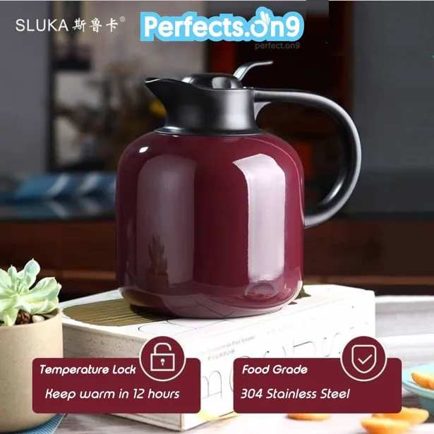 SLUKA IKEA 1.8L Thermos Vacuum Flask Insulated Thermo Water 304