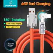 DoomHot Cáp Sạc 66W Siêu Nhanh Type C IOS Cáp Sạc Sạc Nhanh USB Dây Cáp