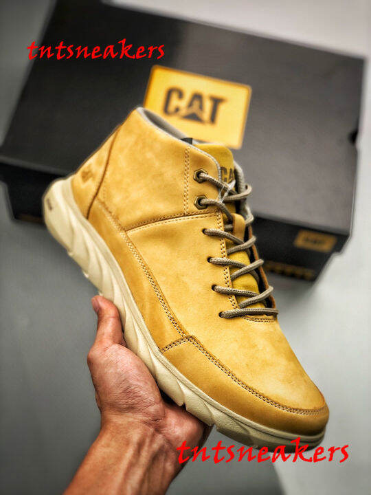 Original Caterpillar Men FOOTWEAR Work Genuine Leather Boot Shoes 2023 155 A2 Lazada.co.th