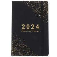Dulrua [New] English Daily Academic Planner Notebook Daily Planner Notepad 2024 Schedule Planner English Notebook Planner