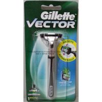 Gillette Vector Plus Razor 1s ด้ามโกนยิลเลตต์เวคเตอร์ 1 ด้าม