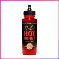 น้ำผึ้งเผ็ด Mikes Hot Honey รส Extra Hot ขนาด 340g. ใช้ราดบนอาหาร ราดพิซซ่า ไก่ทอด บาร์บีคิว