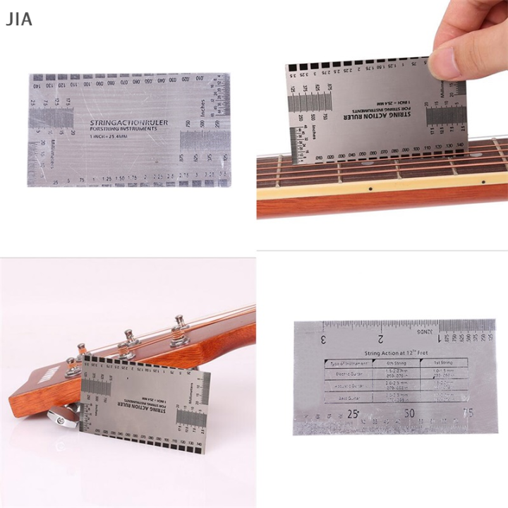 JIA New String Act Gauge Rulers Guide Setup Guitar Bass Electric ...