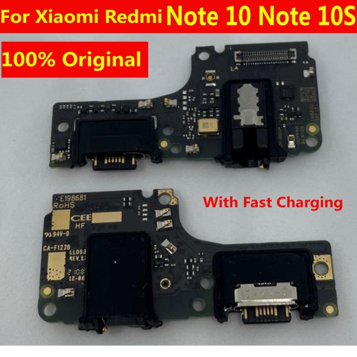 【❂Hot On Sale❂】 nang20403736363 100% Note 10บอร์ดซ่อมโทรศัพท์มือถือ Usb สำหรับ Xiaomi Redmi Note 10S แท่นชาร์จหัวเชื่อมปลั๊กแผ่นไมโครโฟนสายเคเบิลงอได้