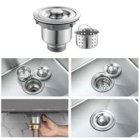 Kitchen Sink Strainer Anti-clogging Drain Stopper Wash Basin Drain Filter Hair Catcher Sink Accessories Stainless Steel