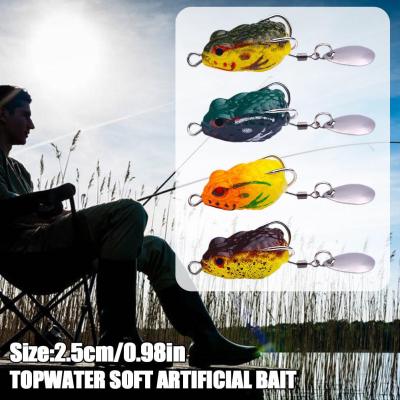 Frog Lure Topwater Soft Artificial Bait Far Throw Frog Tool Fishing Lure V9M3