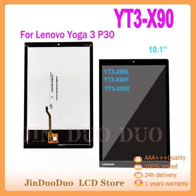 10.1 ต้นฉบับสำหรับ YT3-X90L Lenovo Yoga Tab 3 Pro YT3-X90F YT3-X90 YT3- X-90X Tab3ชิ้นส่วนจอสัมผัสแอลซีดีของเครื่องแปลงดิจิทัล