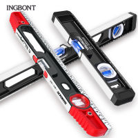 INGBONT Precision Spirit Level Magnetic Inclinometer Protractor Angle Finder High Bearing Ruler Lever Bubbles Horizontal Ruler