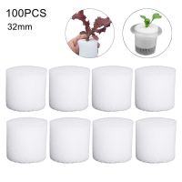 100pcs/set Soilless Hydroponic Gardening Plant Tools Planting Basket Sponge For Seed Starting Grow Nursery Trays Pot 32mm/40mm