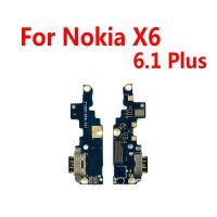 [Hot K] สำหรับ Nokia X6 6.1 Plus เครื่องชาร์จ Usb บอร์ด USB แท่นชาร์จปลั๊กสายเชื่อมต่อสัญญาณสายเคเบิลงอได้ + ไมโครโฟน