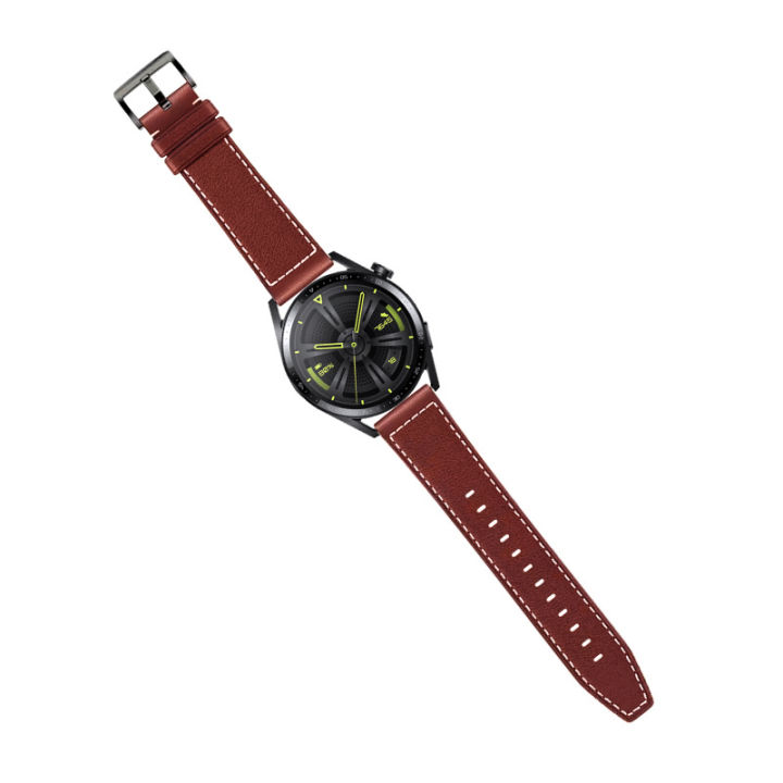 สายนาฬิกาหนังแท้สำหรับ-huawei-watch-gt3-สายนาฬิกาข้อมือสำหรับเปลี่ยนสายนาฬิกาขนาด46มม-gt2-pro-สำหรับ-huawei-watch-3-3-pro-gt2-46มม-สายรัดข้อมือ