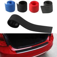 ✉ Universal 90/104cm Car Trunk Door Sill Plate Protector Rear Bumper Garage Guard Rubber Moulding Pad Trim Cover Strip Car Styling