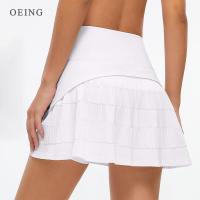 Women Sports Tennis Skirts Fitness Running Shorts High Waist Athletic Skirt With Pockets Pleated Sport Skort Golf Sportswear Towels