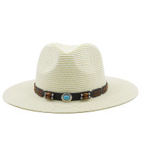 ขนาดใหญ่ขนาดหมวกปานามา Lady Beach เด็กกว้าง Brim Straw หมวกฤดูร้อน Sun Cap Plus ขนาด Fedora หมวก54ซม. 56-58ซม. 59-61ซม.