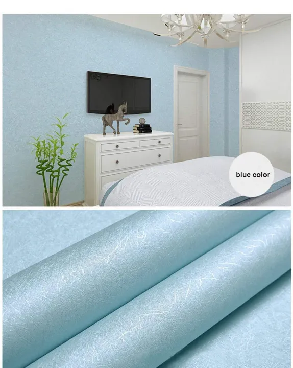 LIGHT BLUE WALLPAPER Self-adhesive Wallpaper Waterproof Pvc With Glue Plain  Wall Stickers Solid Color Renovation Background Sticker For Home Bedroom  Living Room PASTEL BLUE Color *KMJSHOP* | Lazada PH