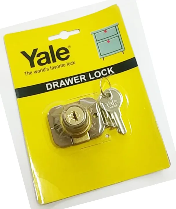 ORIGINAL YALE DRAWER LOCK 2 HOLES PART NO. V9660HE YALE THE WORLD'S