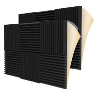 12 Pieces Acoustic Foam Panel Self-Adhesive,Acoustic Foam Panel,Sound Insulation Pad,Reduce Noise,for Studio Home Office