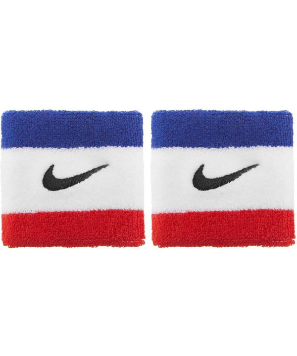 nike-สายรัดข้อมือไนกี้-nike-swoosh-wristbands-n0001565620os-ฺblue-white-red-สินค้าลิขสิทธิ์แท้