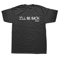 Funny Religious Ill Be Back Jesus Christian T Shirts Graphic Cotton Tshirt Mens Clothing