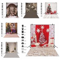 Laeacco Christmas Tree Star Gift Party Ball Baby Toy Carpet Party Living Room Photo Backdrop Photography Background Photo Studio