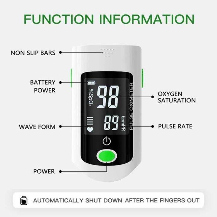 pulse-oximeter-finger-พร้อมส่ง-เครื่องวัดออกซิเจนปลายนิ้ว-สินค้ามาตรฐานส่งออกยุโรป-มีce-mark-แถมถ่านฟรี2ก้อน