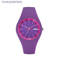 ◐☇ FILA FILA official authentic watches men and women lovers table silicone sports watches ins high appearance level students