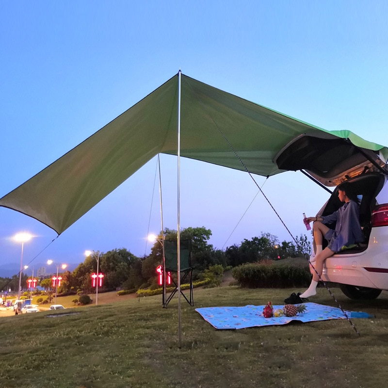 A/A Car Awning Sun Shelter Automobile Rooftop Rain Canopy Waterproof Portable Camping Tent For Camping Outdoor Waterproof Portable Camping Tent Automobile Rooftop Rain Canopy 