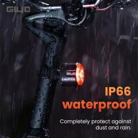 ◐☼ GIYO new intelligent bicycle brake light tail USB riding light bike light auto stop LED back charging IP66-waterproof safety