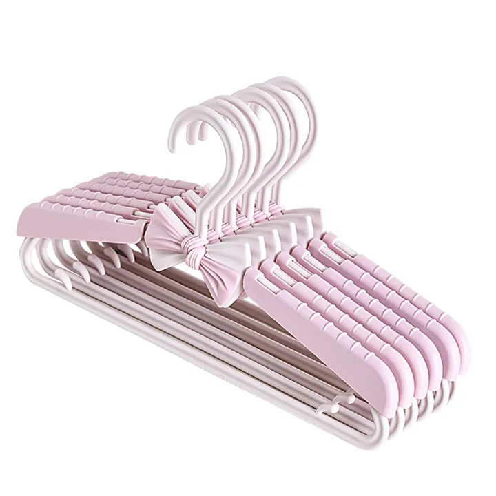 thumbnail image 2 of HGZYE 20-Pack Baby Hangers - Adjustable 11-14 Inch Kids Closet Hangers For Nursery Organization 2 of 13