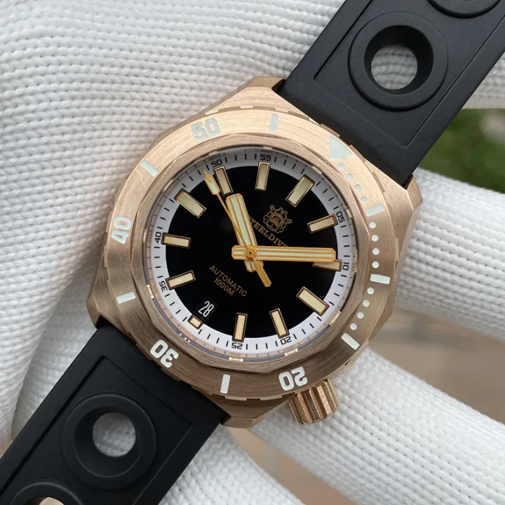 STEELDIVE SD1947S Bronze Dive Watch Sapphire Crystal Super Luminous