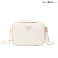 ✨[Sweet] ผู้หญิงเล็ก PU หนัง coge เย็บปักถักร้อย Crossbody กระเป๋าสาเหตุไหล่กระเป๋า