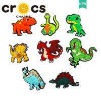 cross jibbitz charms Ark Dinosaur Series ตัวติดรองเท้า ลายการ์ตูน ดอกไม้ หัวเข็มขัด cross อุปกรณ์ตกแต่งด้านบน DIY