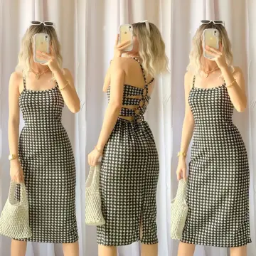Ivana Summer Backless Dress/Back strap Dress/Freesize XS to Medium Frame