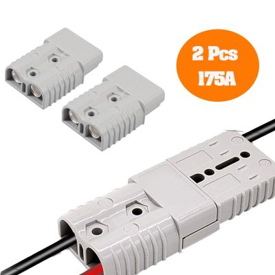 2 Pcs 175A 600V 1/0 AWG AC/DC Power Tool For Anderson Style Plug Connectors Quick Connector Kit Electric Car Battery Plug Electrical Connectors