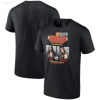 2023 NEW New Casual Short Sleeve T-shirt Michaels Vs. Bret Hart 1997 Survivor Collection Royal Summer Grand Slam 1992 Bret Hart Vs. Black Mens 2023 T-shirt, Printed with Bulldog Pattern, British Style. brand new T-shirt