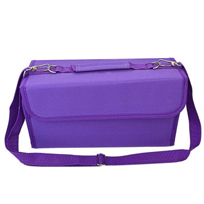80 Slots Marker Pen Case Bag Durable Sketch Tools Organizer PurpleTH