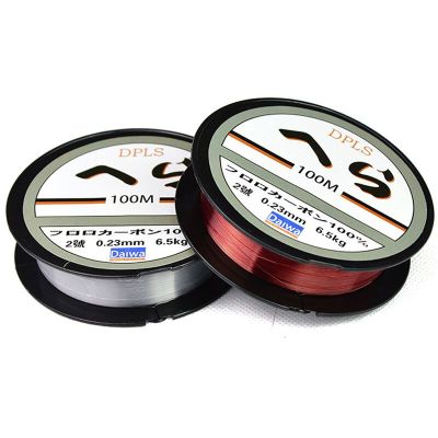 100m Fluorocarbon nylon Fishing Line Clear 3.5LB-40.5LB Carbon Fiber Leader Line Fly Fishing Line Pesca Fishing Accessories Accessories