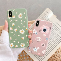 สีชมพูสีเขียวนุ่มเคสซิลิโคนสำหรับSamsung Galaxy A50 A30s A20 A30 A50s A20e A20s A21s A51 A71 A10 A6 A7 A9 J5 J7 J4 J6 J8 M31 S20 FE S10 S9 S8 Plusหมายเหตุ8 9 20 10 Liteดอกเดซี่น่ารักโทรศัพท์เคส