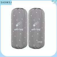 SADWSJ 2Pairs สีเทาและสีเทา ถุงมือกันแดดกันหนาว ผ้ากันน้ำ รูปแบบข้อความ การป้องกันมลพิษน้ำมัน ง่ายต่อการสวมใส่ แขนเสื้อแขน อุปกรณ์สำหรับห้องครัว