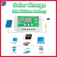 30A MPPT Solar Charge Controller แผงชาร์จพลังงานแสงอาทิตย์ จอแสดงผล Dual USB 10A/20A/30A