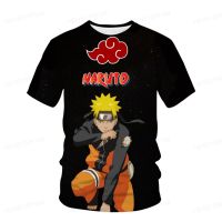 Anime Naruto Printed Parent-child Summer Casual Short Sleeved T-shirt For Men And Women Creative Cartoon Loose T-shirt Top