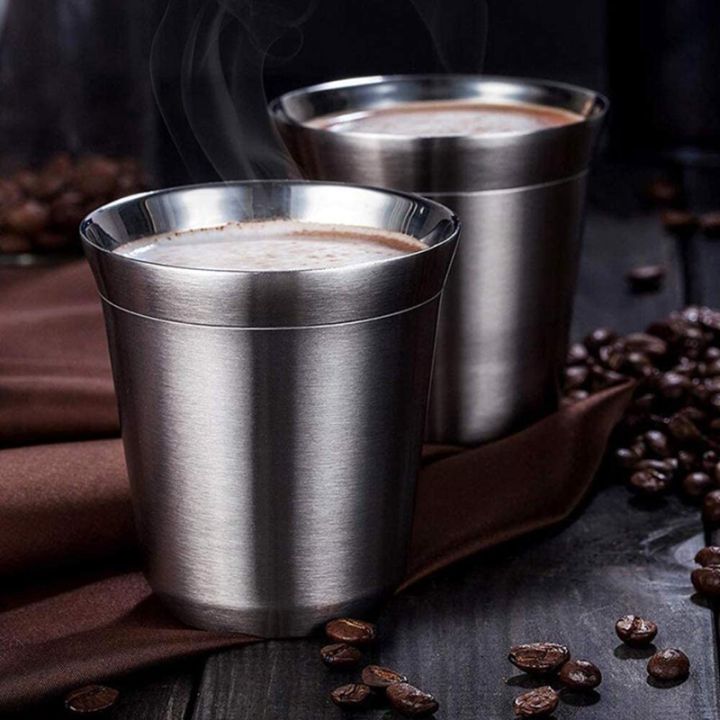 steel-espresso-cups-set-of-4-double-wall-insulated-coffee-mugs-tea-cups-easy-clean-and-dishwasher-safe-160ml